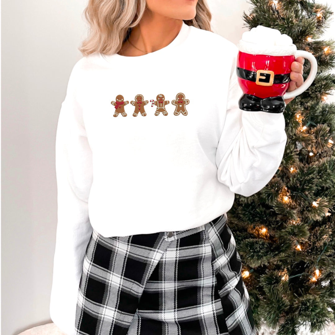 Gingerbread Cookies Embroidered Crewneck