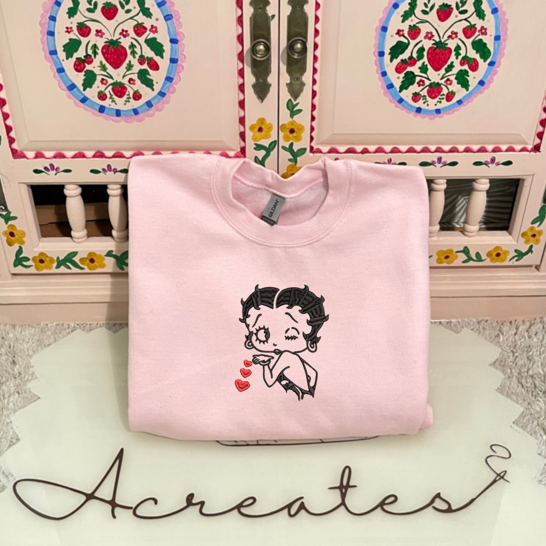 Betty Boop Kisses Crewneck