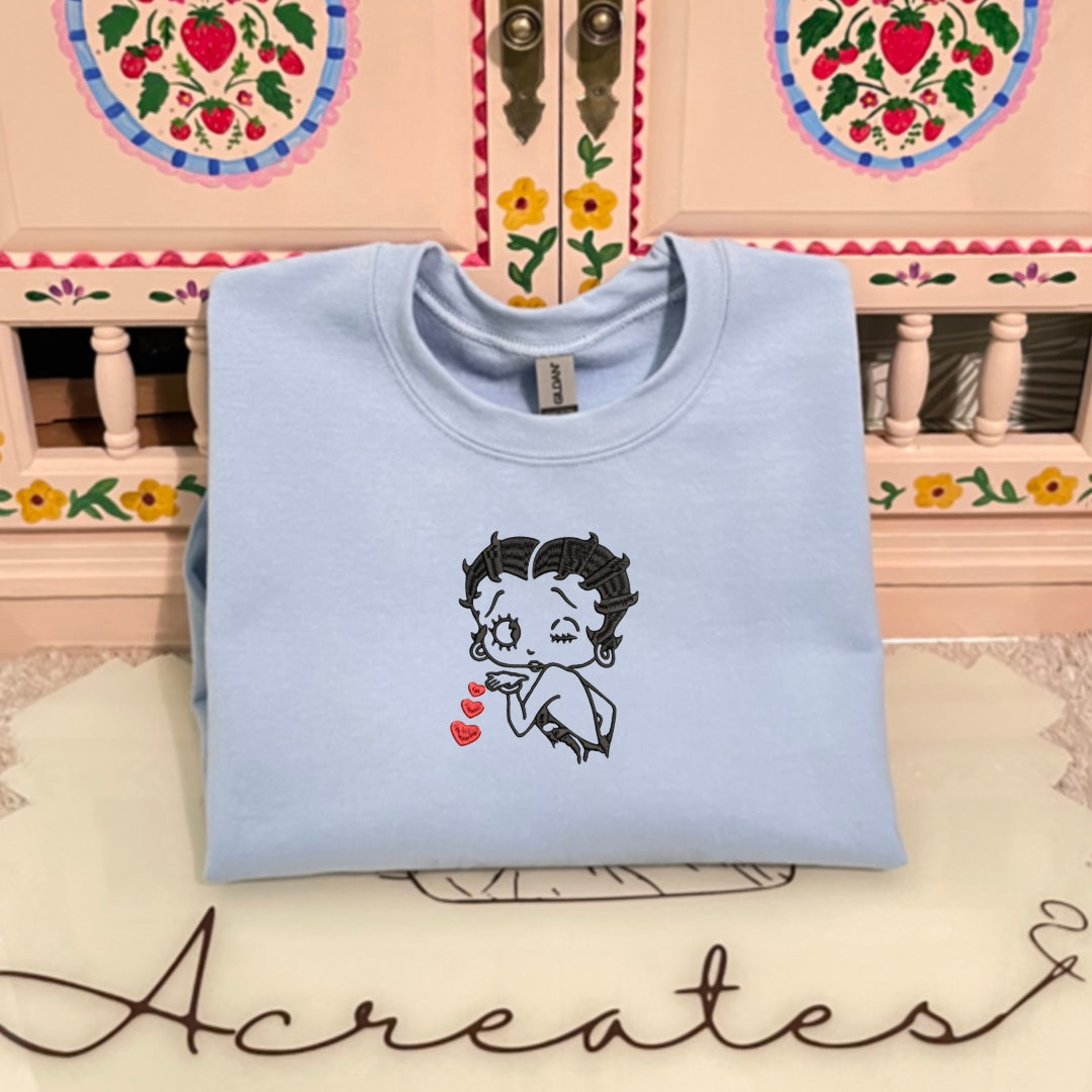 Betty Boop Kisses Crewneck