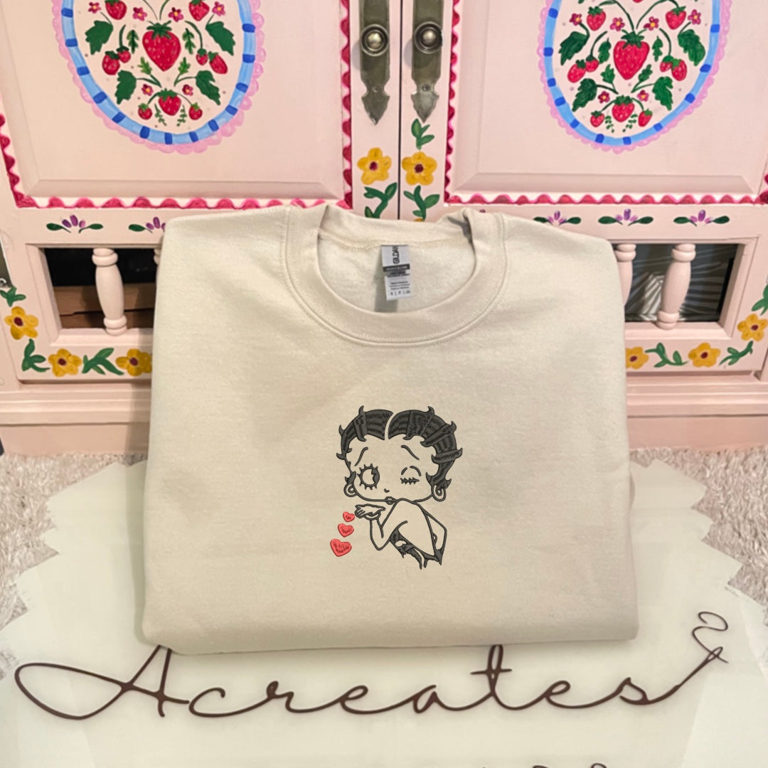 Betty Boop Kisses Crewneck