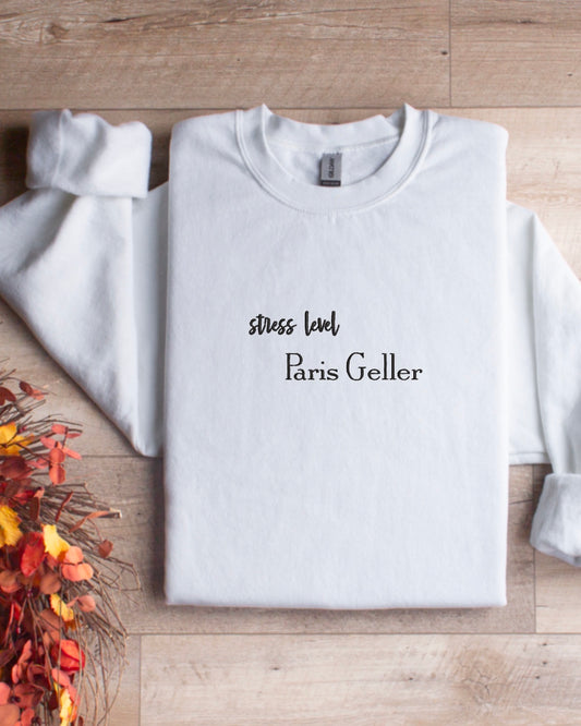 Stress Level Paris Geller Crewneck