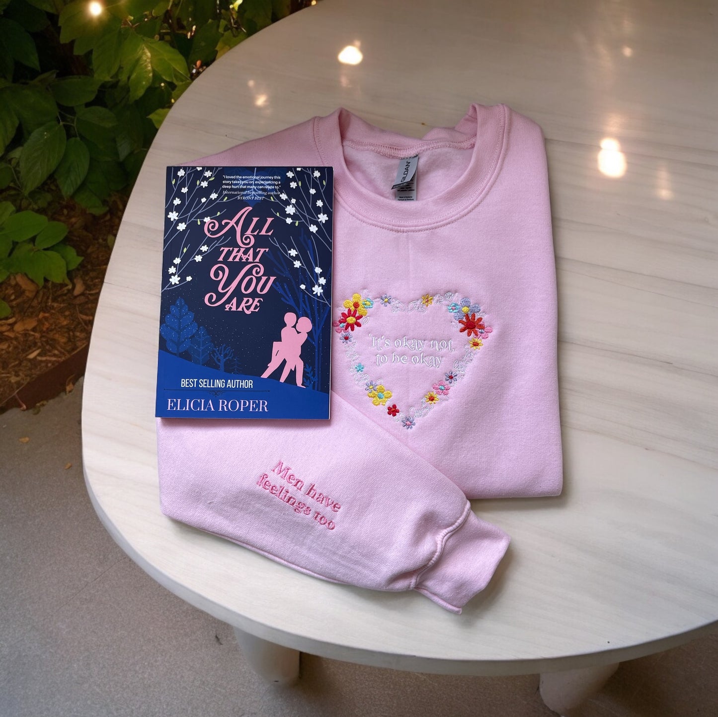 All That You Are- It’s Okay Not to Be Okay Pink Crewneck