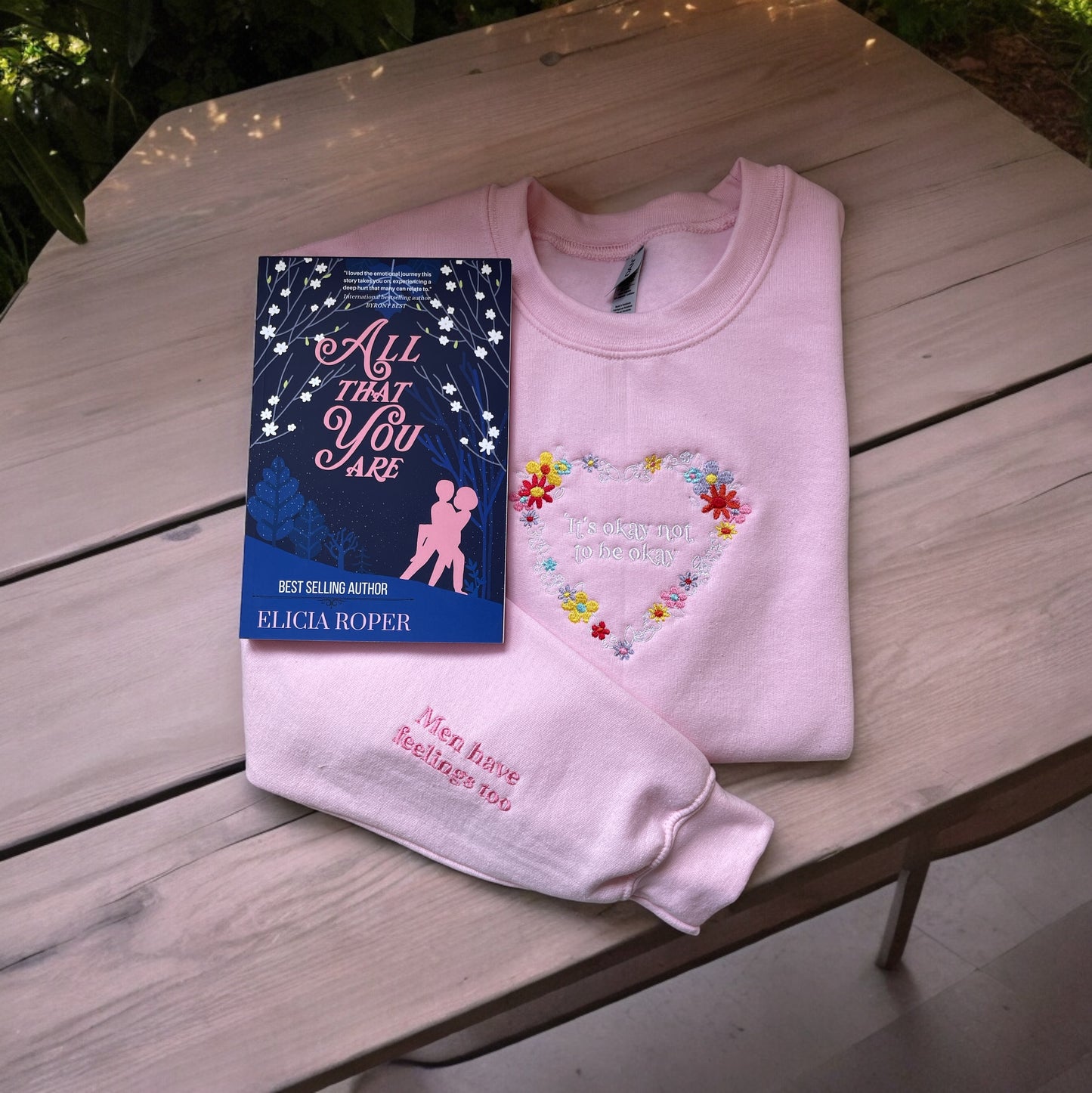 All That You Are- It’s Okay Not to Be Okay Pink Crewneck